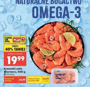 Biedronka Krewetki całe Marinero 400 g oferta