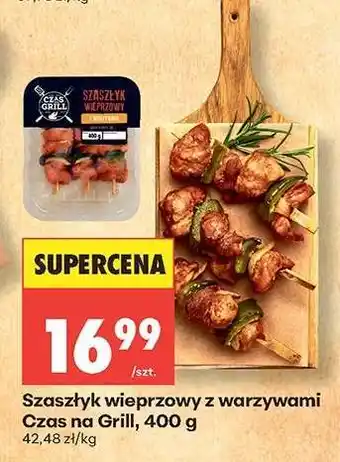 Biedronka Szaszłyk wieprzowy z warzywami Czas na Grill, 400 g oferta