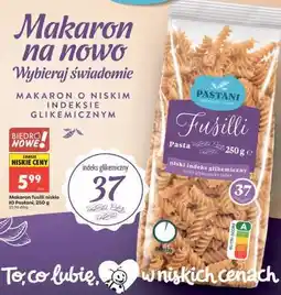 Biedronka Makaron fusilli niskie IG Pastani, 250 g oferta
