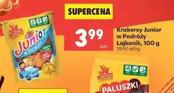 Biedronka Krakersy Junior w Podróży Lajkonik, 100 g oferta