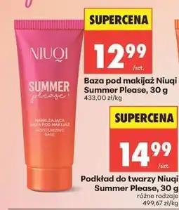 Biedronka Baza pod makijaż Niuqi Summer Please, 30 g oferta