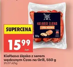Biedronka Kiełbasa śląska z serem wędzonym Czas na Grill, 550 g oferta
