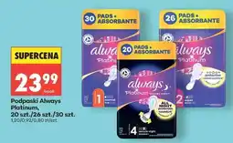 Biedronka Podpaski Always Platinum oferta