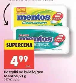 Biedronka Pastylki odświeżające Mentos, 21 g oferta