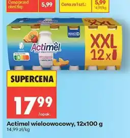 Biedronka Actimel wieloowocowy 12x100 g oferta