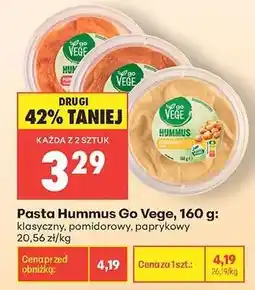 Biedronka Pasta Hummus Go Vege, 160 g oferta