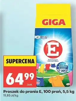 Biedronka Proszek do prania E, 100 prań, 5,5 kg oferta