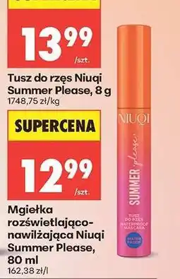 Biedronka Mgiełka rozświetlająco-nawilżająca Niuqi Summer Please, 80 ml oferta