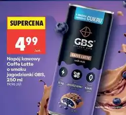 Biedronka Napój kawowy Caffe Latte o smaku jagodzianki GBS, 250 ml oferta