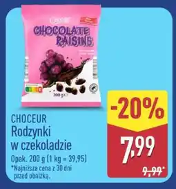 ALDI CHOCEUR Rodzynki w czekoladzie oferta