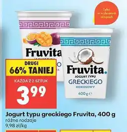 Biedronka Jogurt typu greckiego Fruvita, 400 g oferta