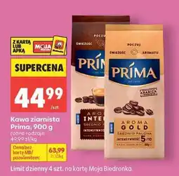 Biedronka Kawa ziarnista Prima 900 g oferta