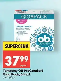 Biedronka Tampony OB ProComfort Giga Pack, 64 szt oferta