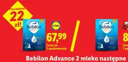 Lidl Bebilon Advance 2 mleko następne oferta