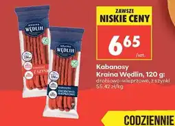 Biedronka Kabanosy Kraina Wędlin 120 g oferta