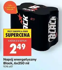 Biedronka Napój energetyczny Black , 6x250 ml oferta