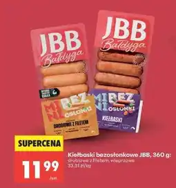 Biedronka Kiełbaski bezosłonkowe JBB, 360 g oferta