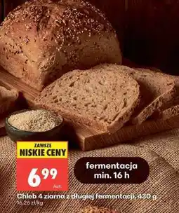 Biedronka Chleb 4 ziarna z długiej fermentacji, 430 g oferta