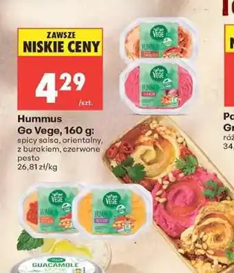 Biedronka Hummus Go Vege, 160 g oferta