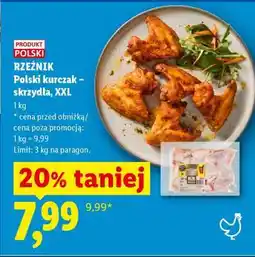 Lidl Rzeźnik Polski kurczak – skrzydła, XXL oferta