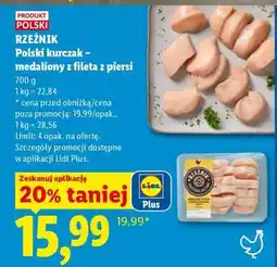 Lidl Rzeźnik Polski kurczak – medaliony z fileta z piersi oferta