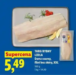 Lidl Dorsz czarny, filet bez skóry, XXL oferta