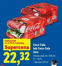 Lidl Coca-Cola lub Coca-Cola Zero oferta