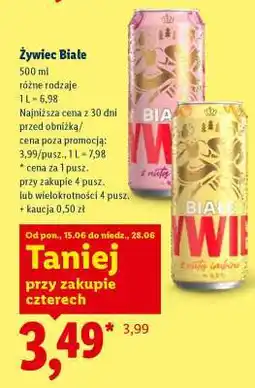 Lidl Żywiec Białe oferta
