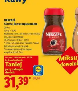 Lidl NESCAFÉ CLASSIC Kawa rozpuszczalna oferta
