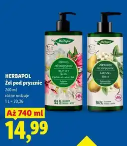 Lidl HERBAPOL Żel pod prysznic oferta