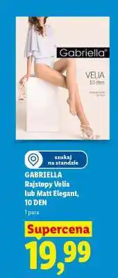 Lidl GABRIELLA Rajstopy Velia lub Matt Elegant, 10 DEN oferta