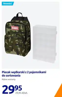 Action Plecak wędkarski z 2 pojemnikami do sortowania Max Ranger oferta