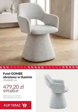 Homla Fotel obrotowy Gombe w tkaninie oferta