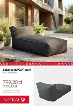 Homla Leżanka BAGSY szara oferta