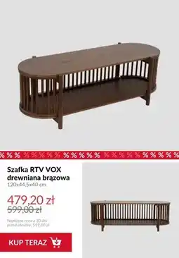 Homla Szafka RTV VOX drewniana brązowa oferta