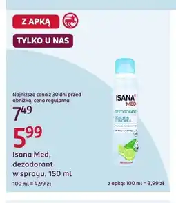 Rossmann Dezodorant w sprayu Isana Med Szałwia i Limonka oferta