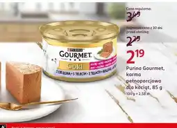 Rossmann Karma pełnoporcjowa dla kociąt Purina Gourmet Gold z cielęciną oferta