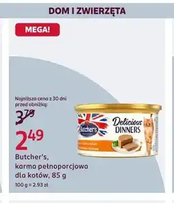 Rossmann Karma pełnoporcjowa dla kotów Butcher's Delicious Dinners oferta