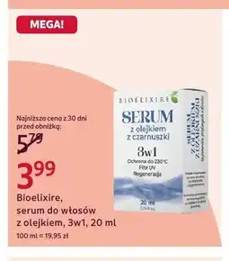 Rossmann Serum do włosów Bioelixire z olejkiem z czarnuszki 3w1 oferta