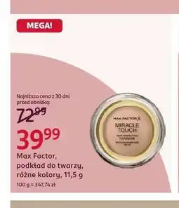 Rossmann Podkład do twarzy Max Factor Miracle Touch oferta
