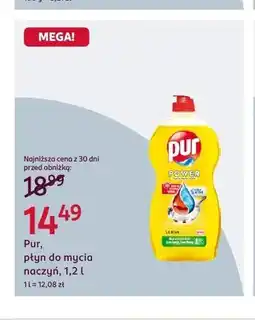 Rossmann Płyn do mycia naczyń Pur Power Lemon oferta