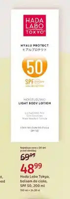 Rossmann Balsam do ciała Hada Labo Tokyo SPF 50 oferta