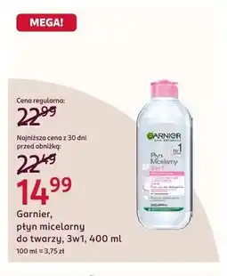 Rossmann Płyn micelarny 3w1 Garnier Skin Naturals oferta