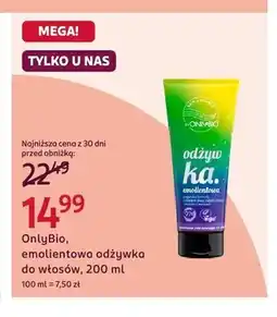 Rossmann Odżywka do włosów emolientowa OnlyBio oferta