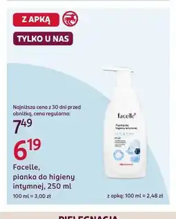 Rossmann Pianka do higieny intymnej Facelle Soft & Care oferta