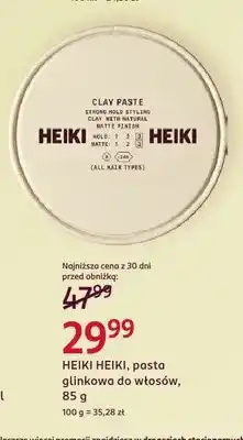 Rossmann Pasta glinkowa do włosów HEIKI HEIKI oferta