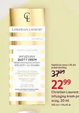 Rossmann Infuzyjny krem pod oczy Christian Laurent oferta