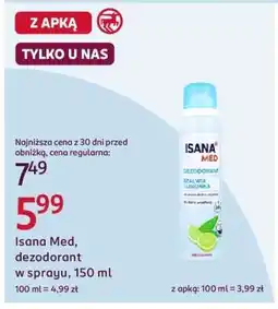 Rossmann Isana Med, dezodorant w sprayu, 150 ml oferta
