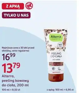 Rossmann Alterra, peeling kawowy do ciała oferta