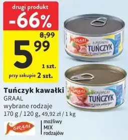 Intermarche Tuńczyk kawałki GRAAL wybrane rodzaje oferta